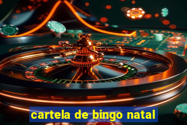 cartela de bingo natal